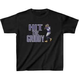 NEW Justin Jefferson Hit The Griddy Youth Football T-Shirt